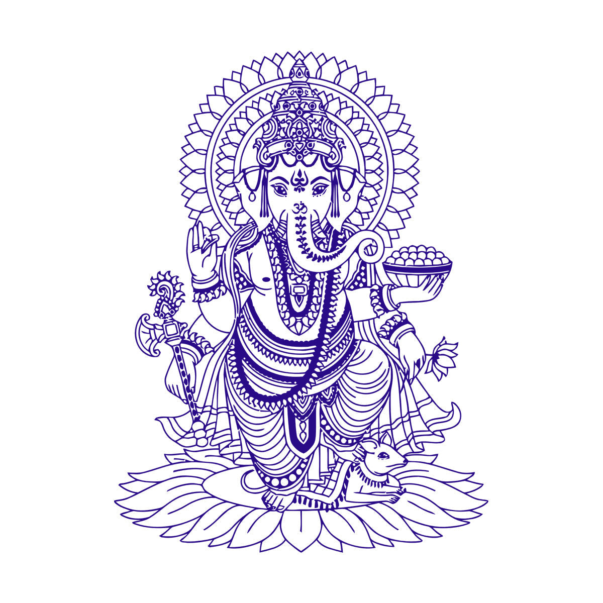 Engraving Decals Ganesha India Hindu God Home Ation Store Decoration