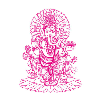 Engraving Decals Ganesha India Hindu God Home Ation Store Decoration