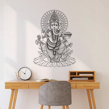 Engraving Decals Ganesha India Hindu God Home Ation Store Decoration