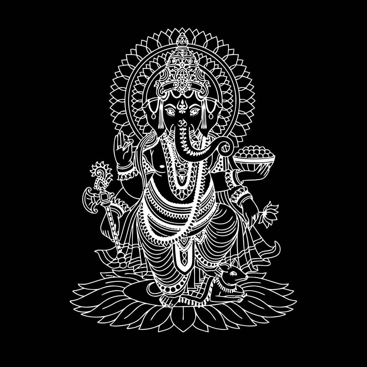 Engraving Decals Ganesha India Hindu God Home Ation Store Decoration