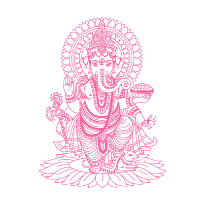 Engraving Decals Ganesha India Hindu God Home Ation Store Decoration