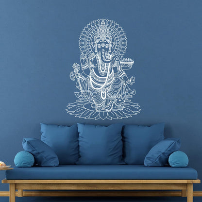 Engraving Decals Ganesha India Hindu God Home Ation Store Decoration