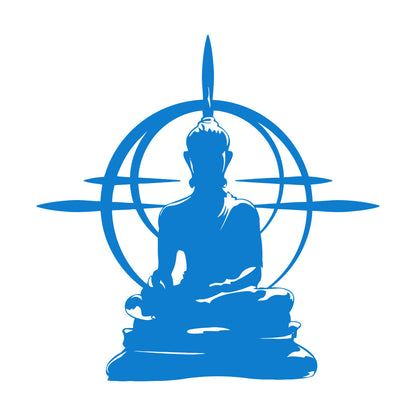 Fine Carving Decals Buddha Chakra Mandala Mantra Chakra Meditation Equipped With Transfer Film Kit