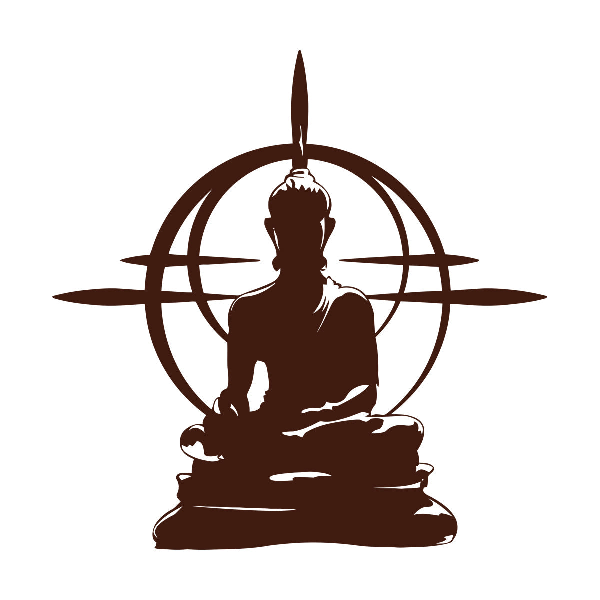 Fine Carving Decals Buddha Chakra Mandala Mantra Chakra Meditation Equipped With Transfer Film Kit