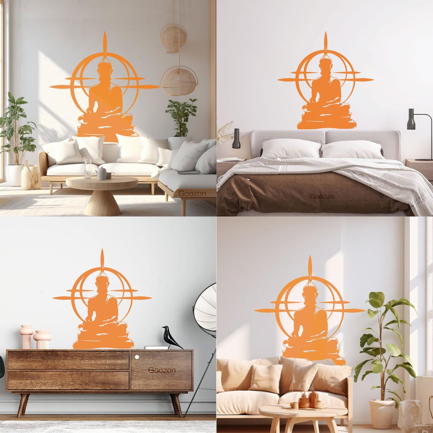Fine Carving Decals Buddha Chakra Mandala Mantra Chakra Meditation Equipped With Transfer Film Kit