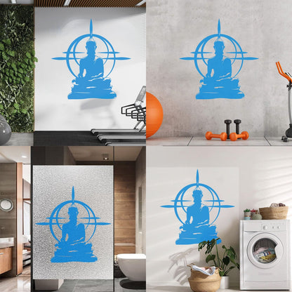 Fine Carving Decals Buddha Chakra Mandala Mantra Chakra Meditation Equipped With Transfer Film Kit