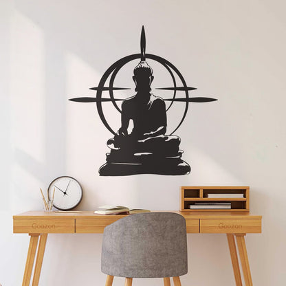 Fine Carving Decals Buddha Chakra Mandala Mantra Chakra Meditation Equipped With Transfer Film Kit