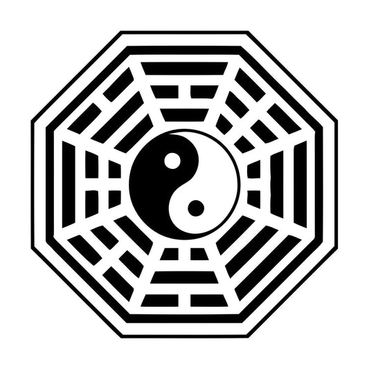 Buddha Yin Yang Oriental Relaxation Meditation Om Wall Decals Pvc Waterproof