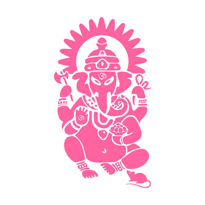 Lettering Stickers Ganesha Hindu Sanskrit Om India God Hinduism It Won'T Fall Off