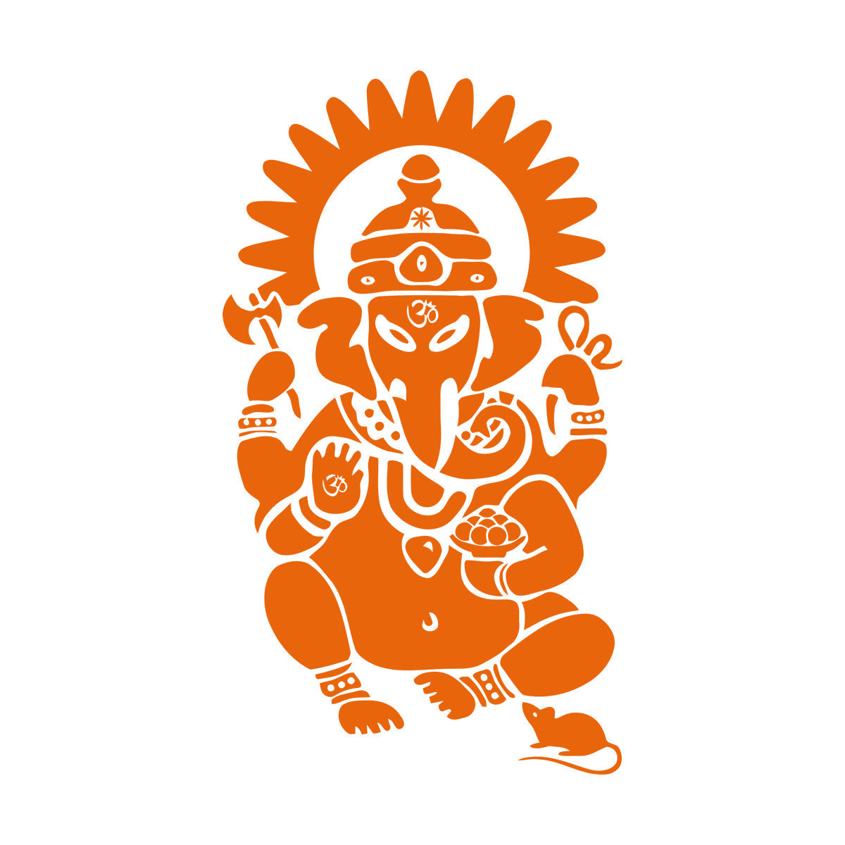 Lettering Stickers Ganesha Hindu Sanskrit Om India God Hinduism It Won'T Fall Off