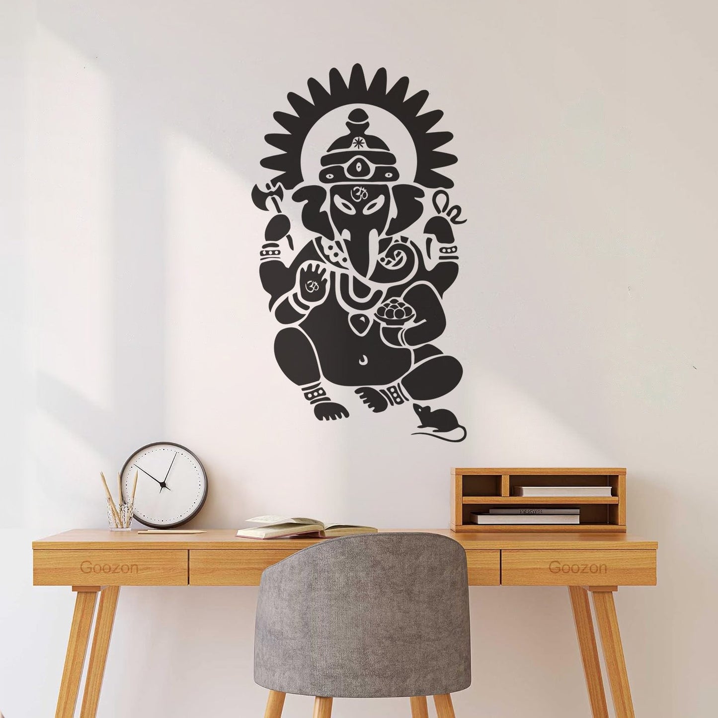 Lettering Stickers Ganesha Hindu Sanskrit Om India God Hinduism It Won'T Fall Off