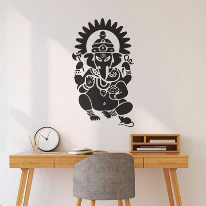 Lettering Stickers Ganesha Hindu Sanskrit Om India God Hinduism It Won'T Fall Off