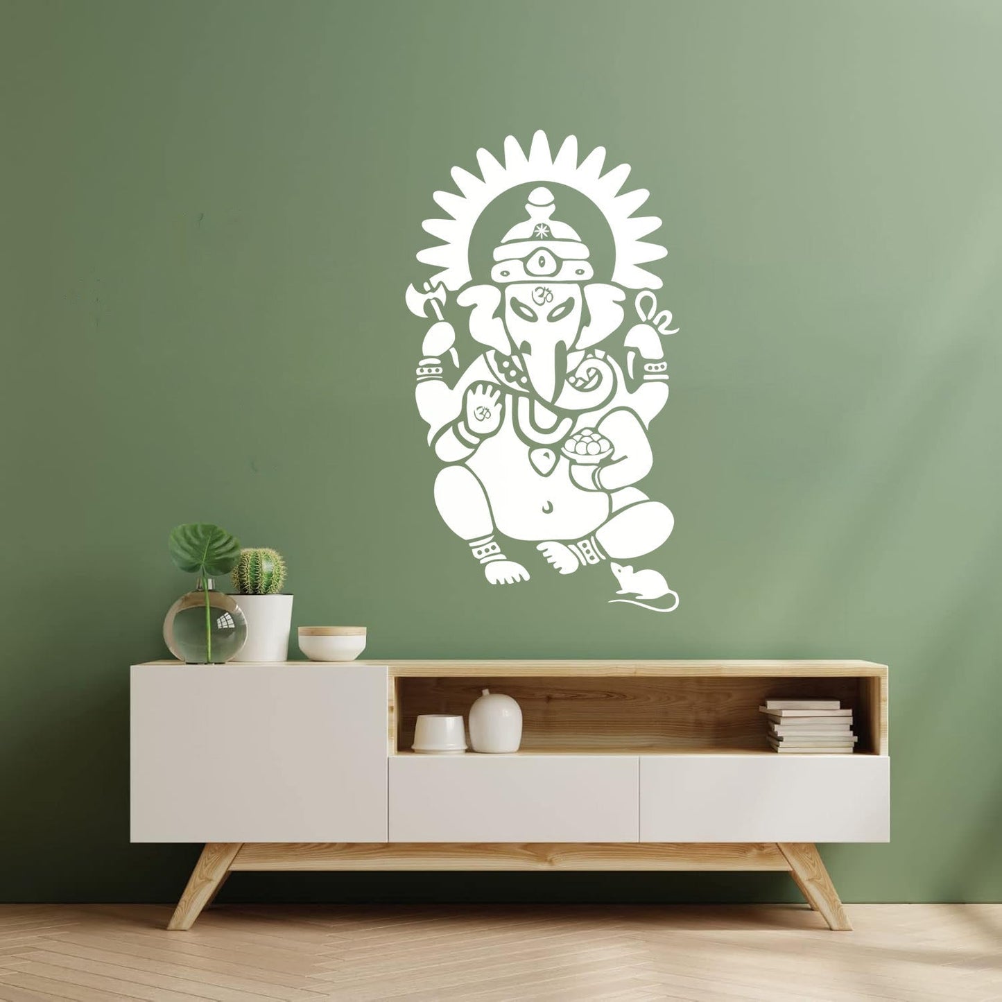 Lettering Stickers Ganesha Hindu Sanskrit Om India God Hinduism It Won'T Fall Off