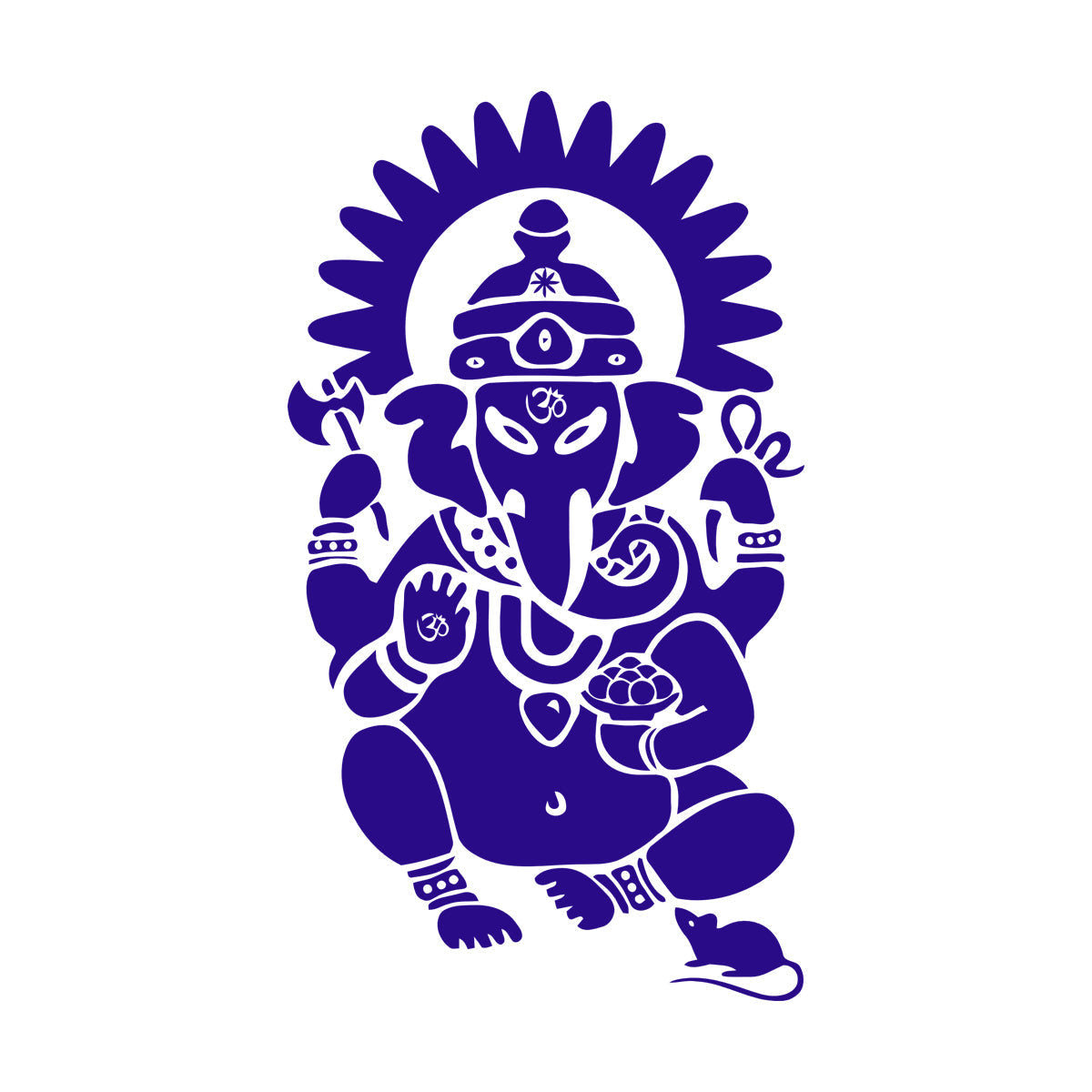 Lettering Stickers Ganesha Hindu Sanskrit Om India God Hinduism It Won'T Fall Off