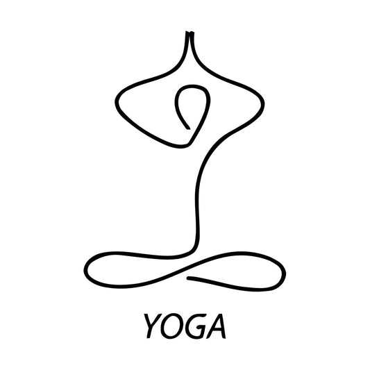 Wall Stickers Paster Paper Lotus Yoga Relaxation Meditation Wall Beautification