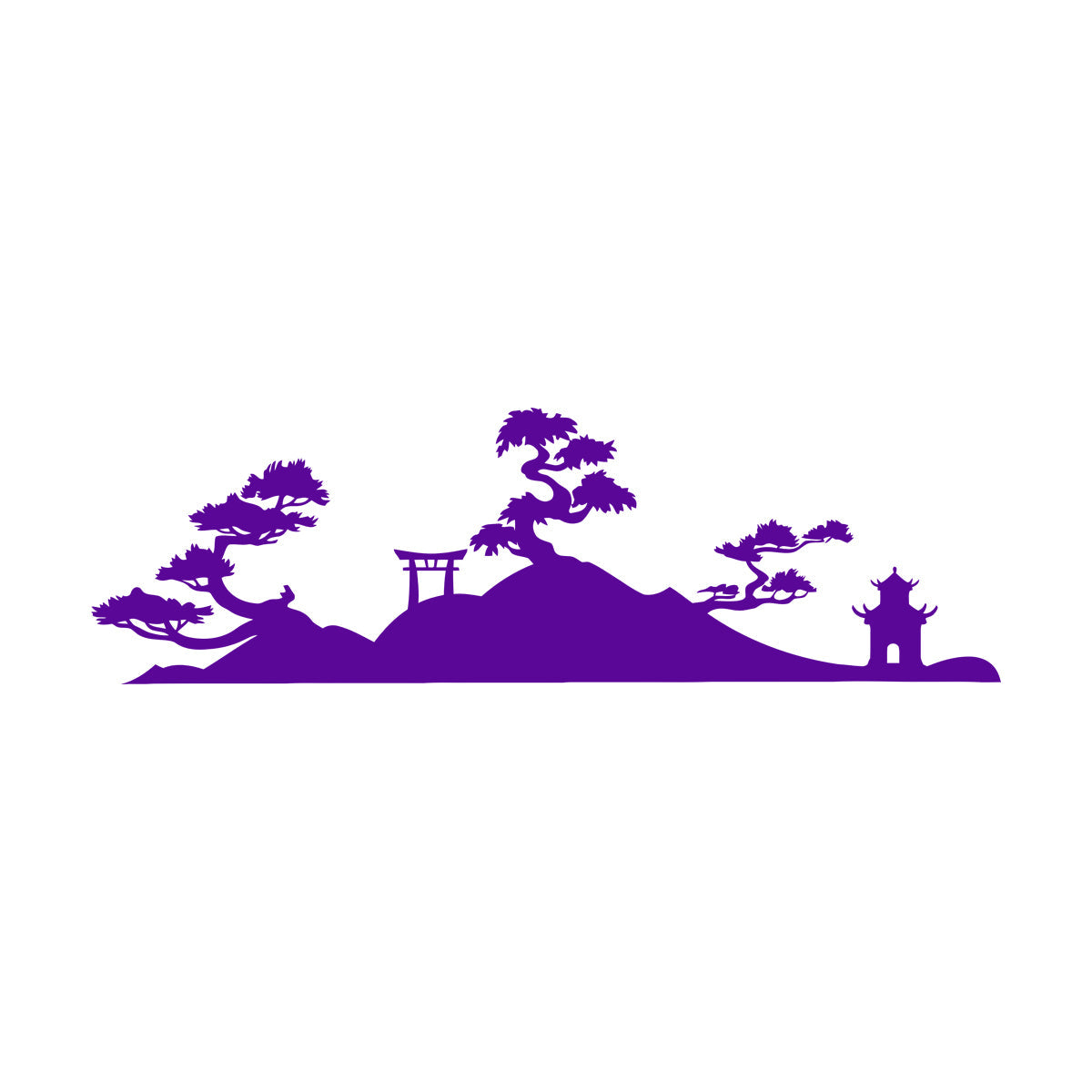 Vinyl Wall Decals Japan Japanese Pagoda Japan Japanese Tample Shintoism Multiple Size Options