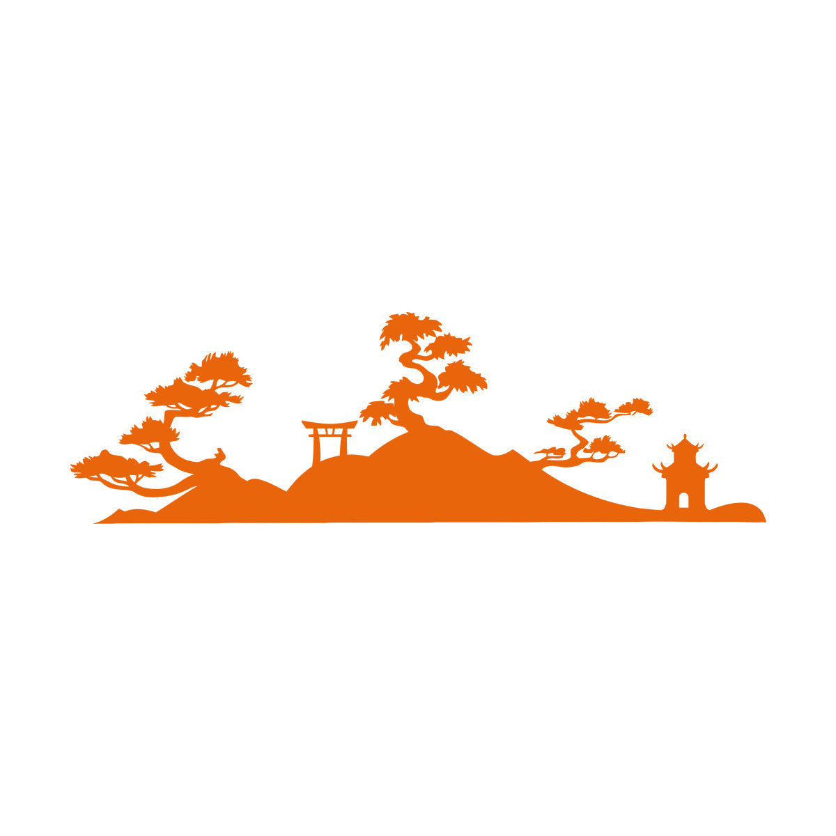 Vinyl Wall Decals Japan Japanese Pagoda Japan Japanese Tample Shintoism Multiple Size Options