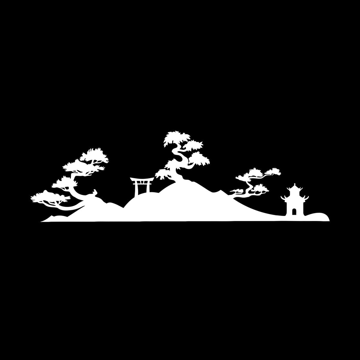 Vinyl Wall Decals Japan Japanese Pagoda Japan Japanese Tample Shintoism Multiple Size Options