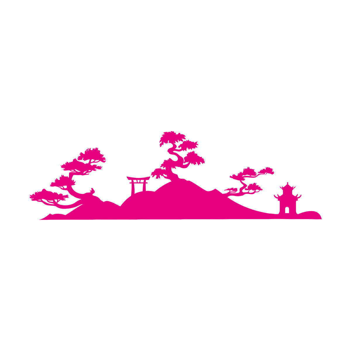 Vinyl Wall Decals Japan Japanese Pagoda Japan Japanese Tample Shintoism Multiple Size Options