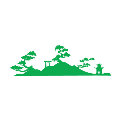 Vinyl Wall Decals Japan Japanese Pagoda Japan Japanese Tample Shintoism Multiple Size Options