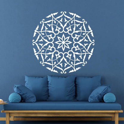 Wall Stickers Paster Paper Mandala Buddha Meditation Multiple Size Options
