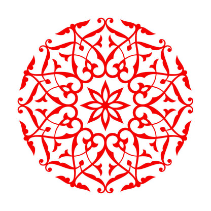 Wall Stickers Paster Paper Mandala Buddha Meditation Multiple Size Options