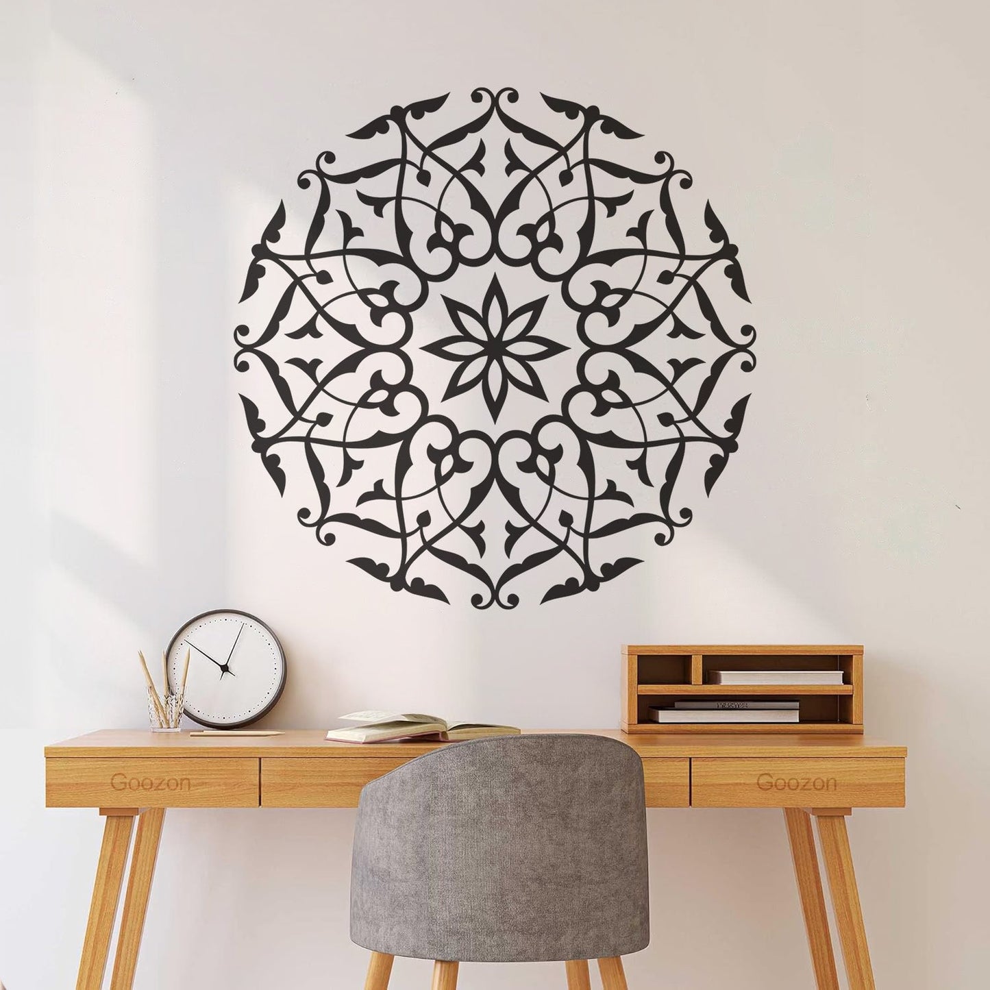 Wall Stickers Paster Paper Mandala Buddha Meditation Multiple Size Options