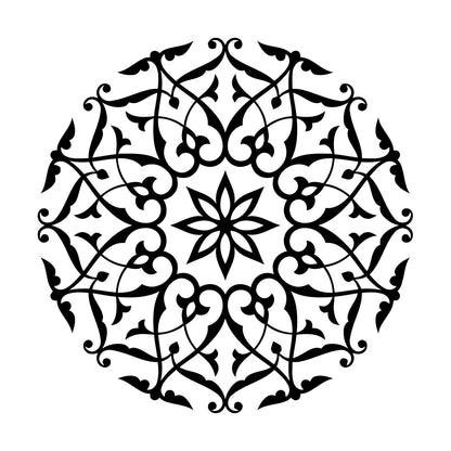 Wall Stickers Paster Paper Mandala Buddha Meditation Multiple Size Options