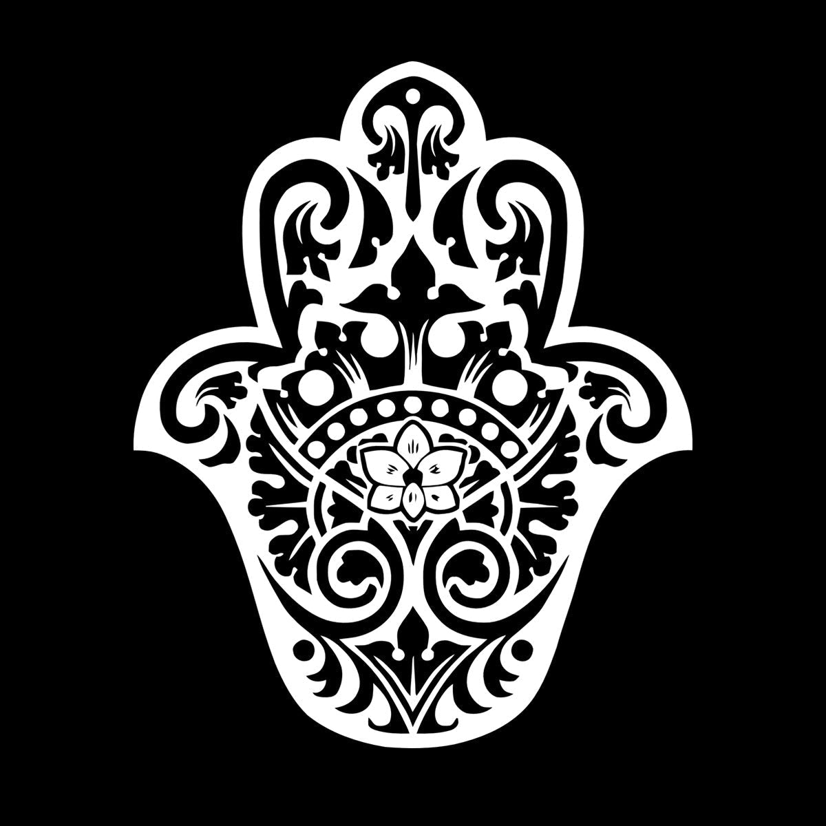 Lettering Decals Yoga Hamsa Amulet Buddhism Home Car Body Decoration