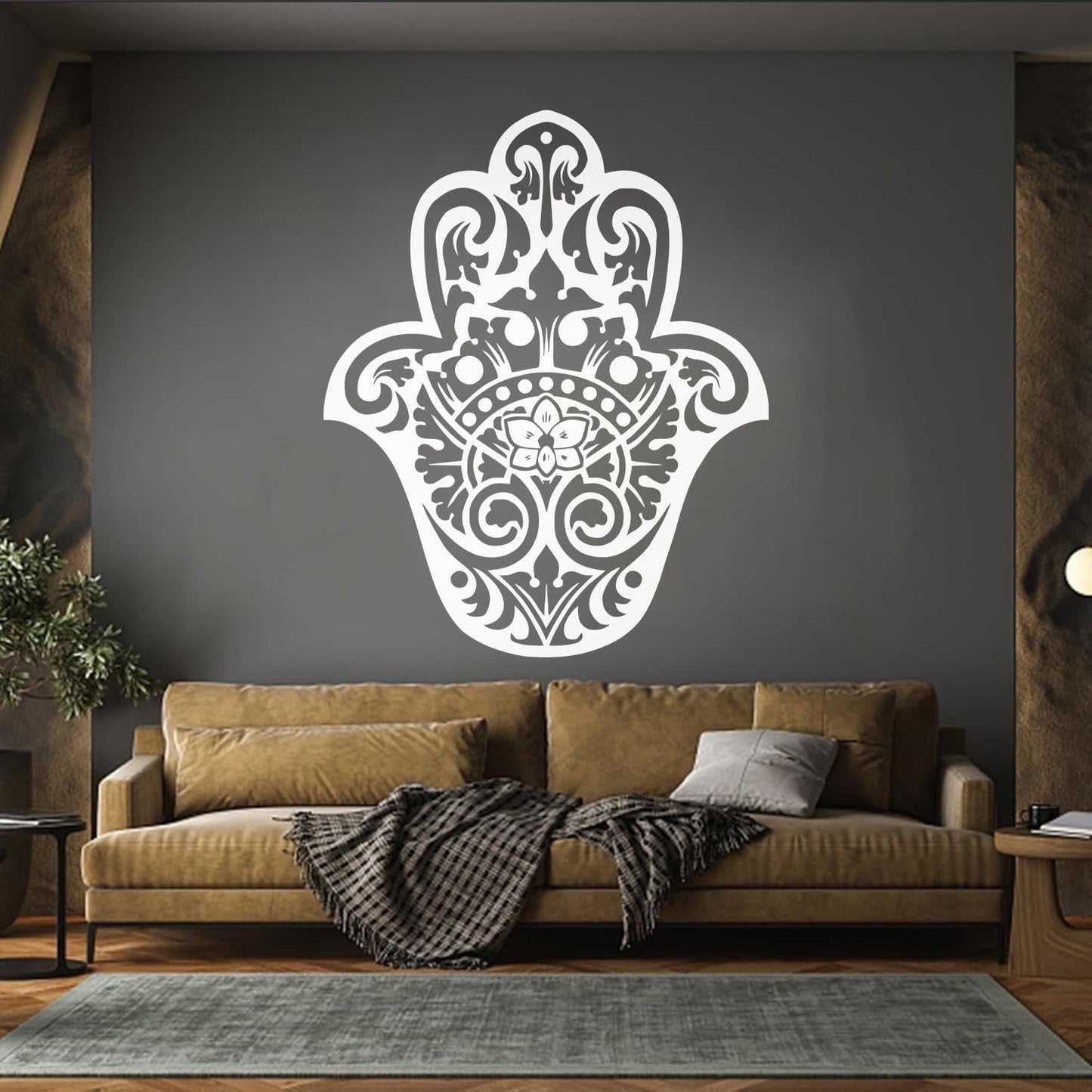 Lettering Decals Yoga Hamsa Amulet Buddhism Home Car Body Decoration