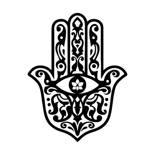 Wall Decals Pvc Yoga Hamsa Eye Amulet Buddhism Home Window Decals