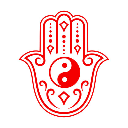 Vinyl Wall Decals Yin And Yang Buddha Mascot Yoga Rooms Self Adhesive