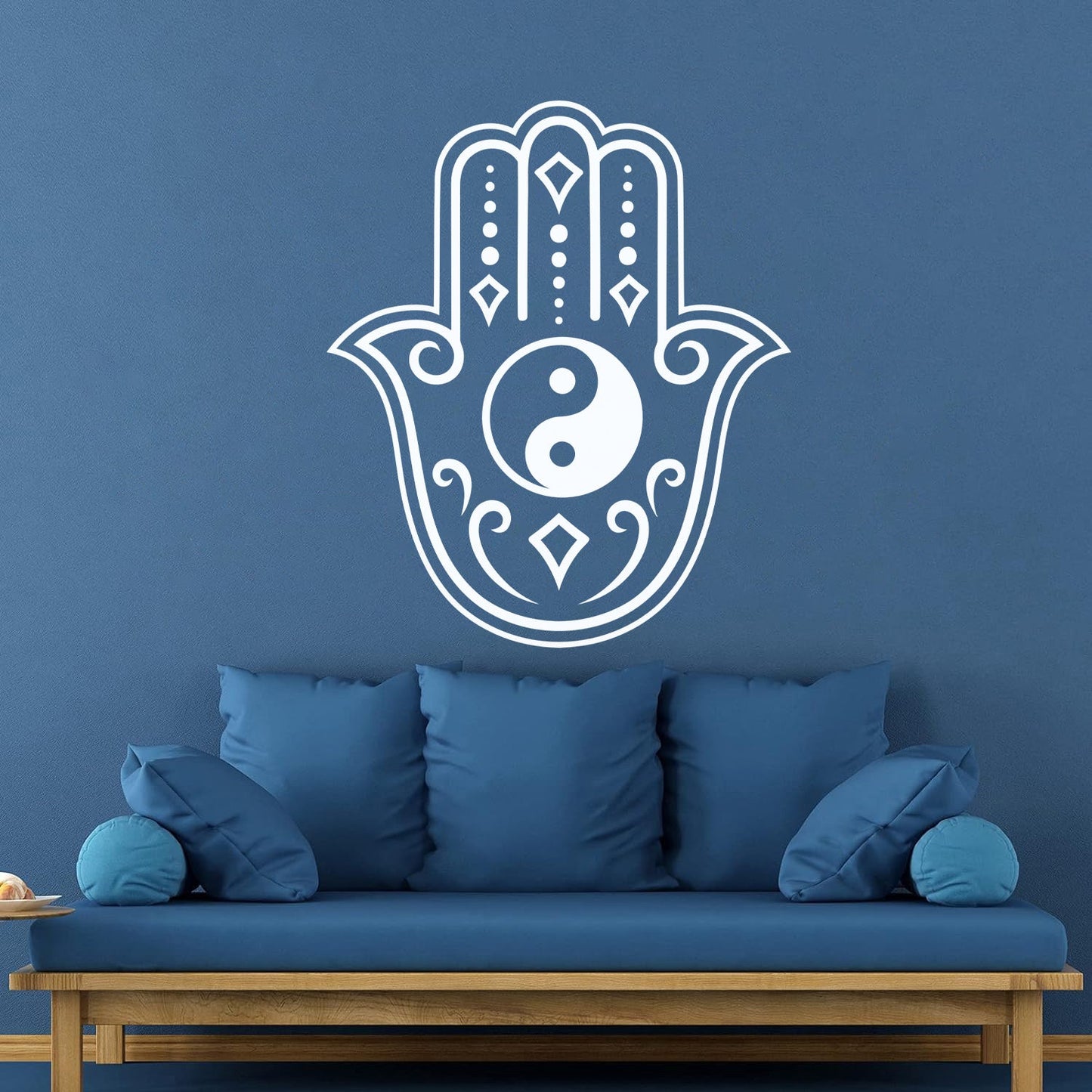 Vinyl Wall Decals Yin And Yang Buddha Mascot Yoga Rooms Self Adhesive