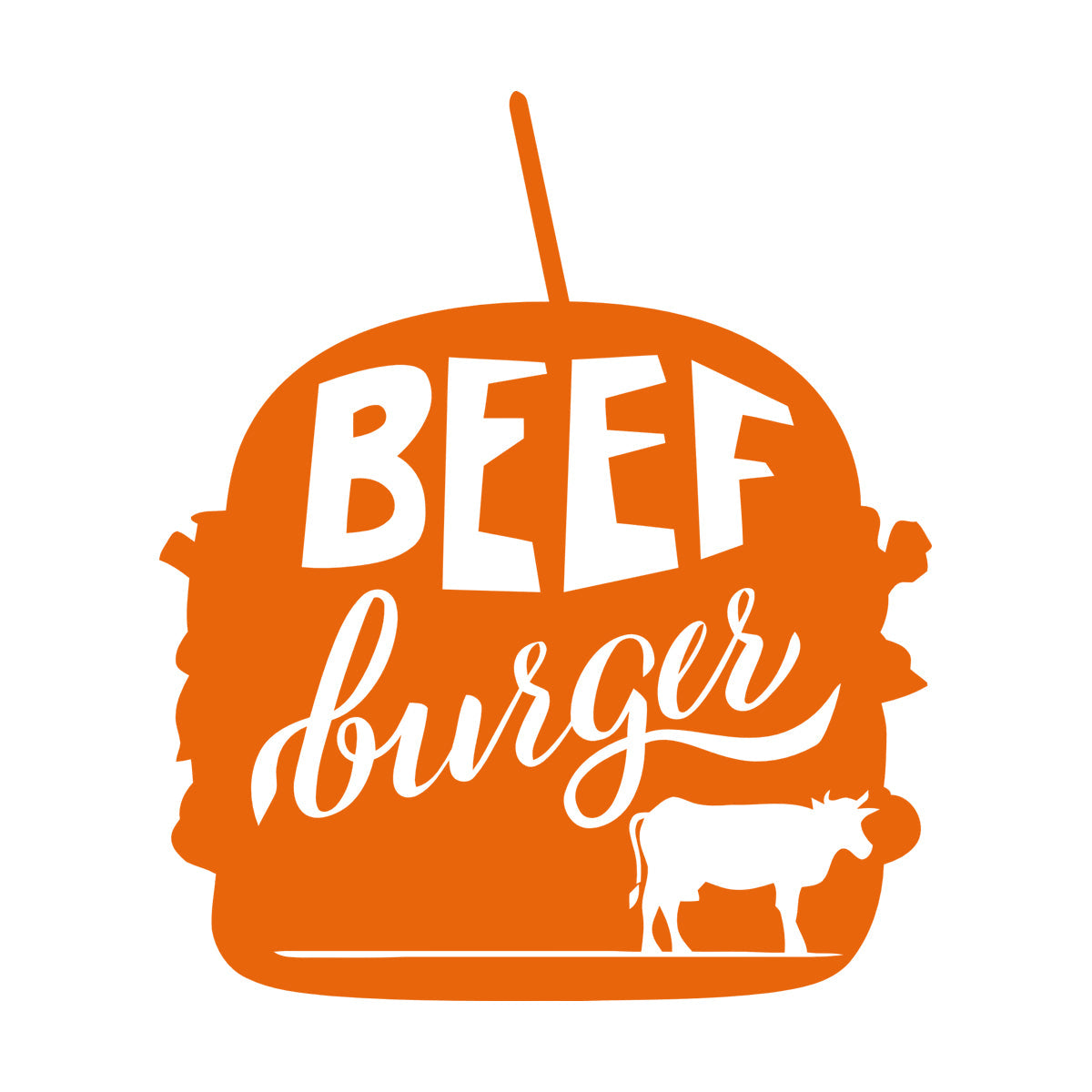 Beef Burger Dining Cafe Fast Food Fine Carving Stickers Art Mural Painting