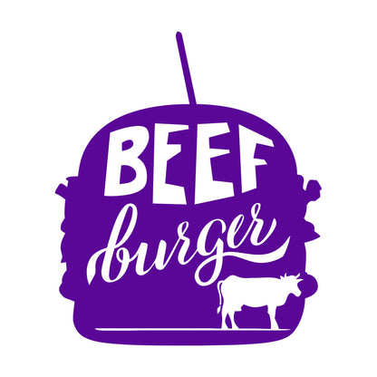 Beef Burger Dining Cafe Fast Food Fine Carving Stickers Art Mural Painting