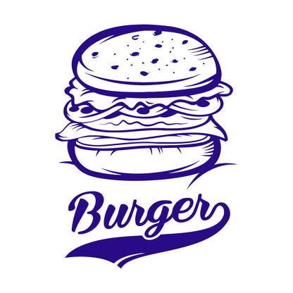 Vinyl Art Sticker Burger Fast Food Restaurant Food Truck It Won'T Fall Off