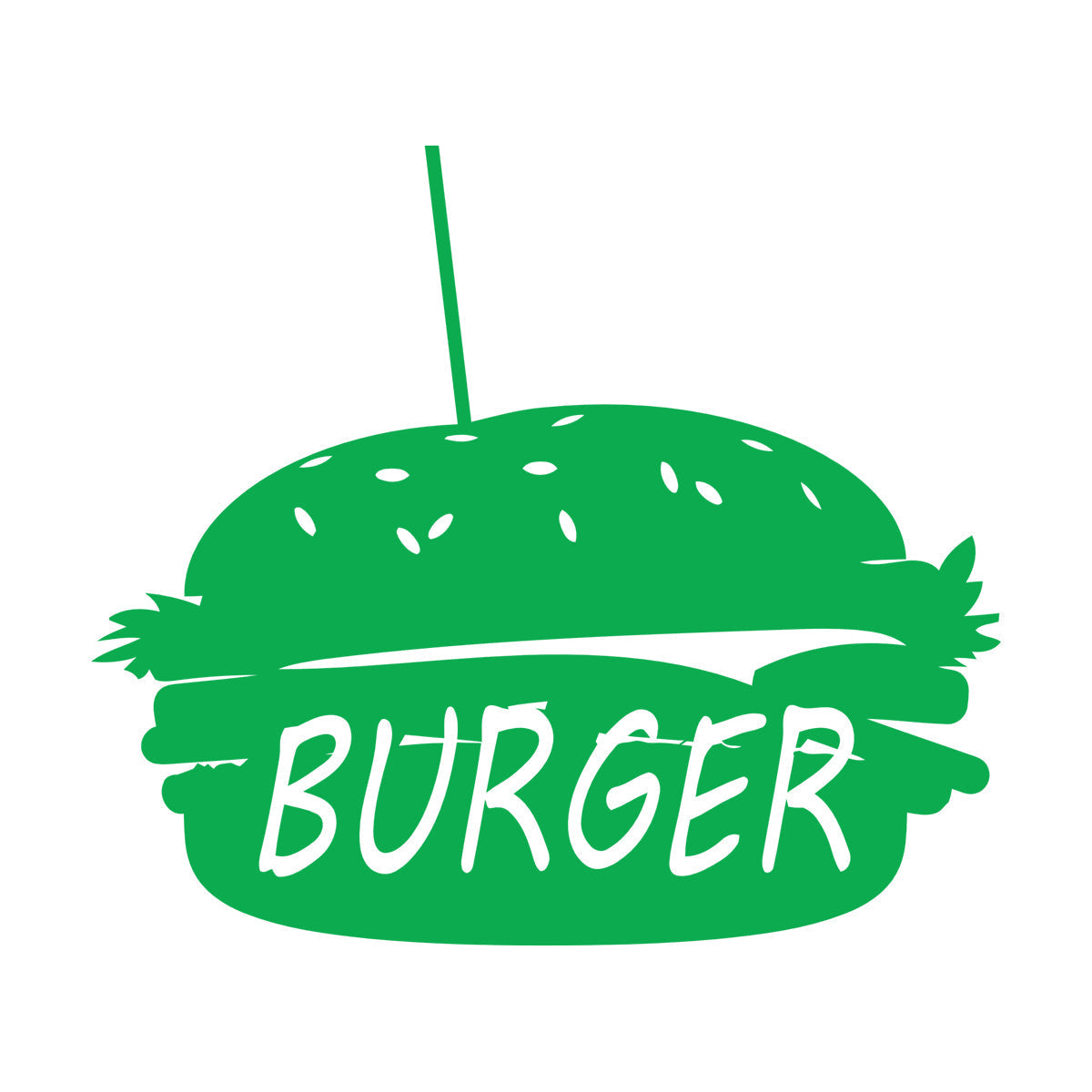 Lettering Stickers Dinning Burger Fast Food Cafe Kitchen Wall Beautification