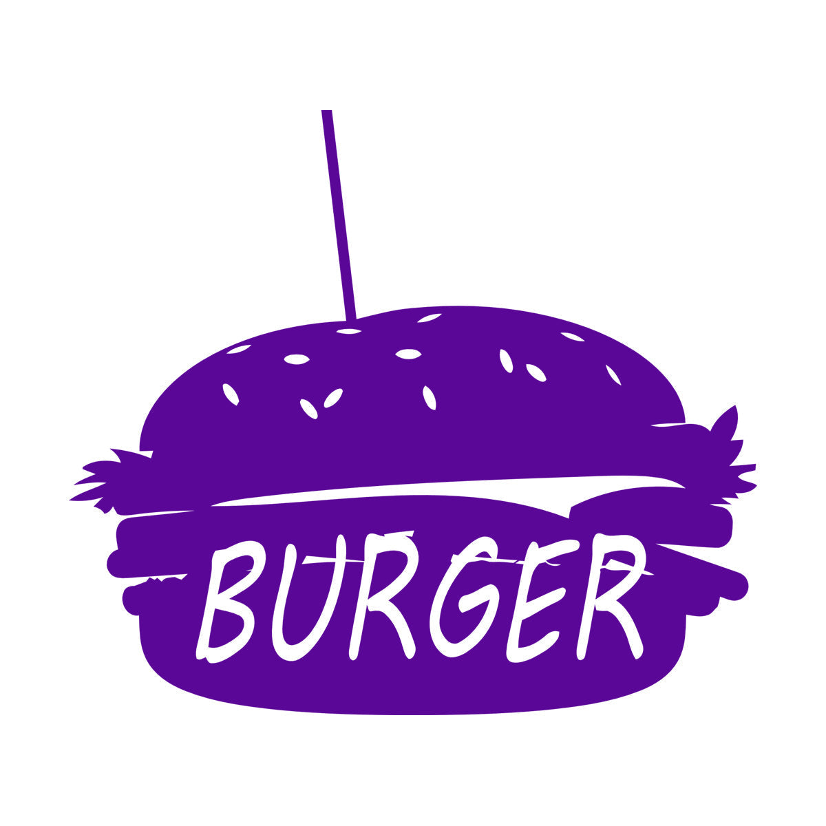 Lettering Stickers Dinning Burger Fast Food Cafe Kitchen Wall Beautification