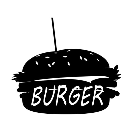 Lettering Stickers Dinning Burger Fast Food Cafe Kitchen Wall Beautification