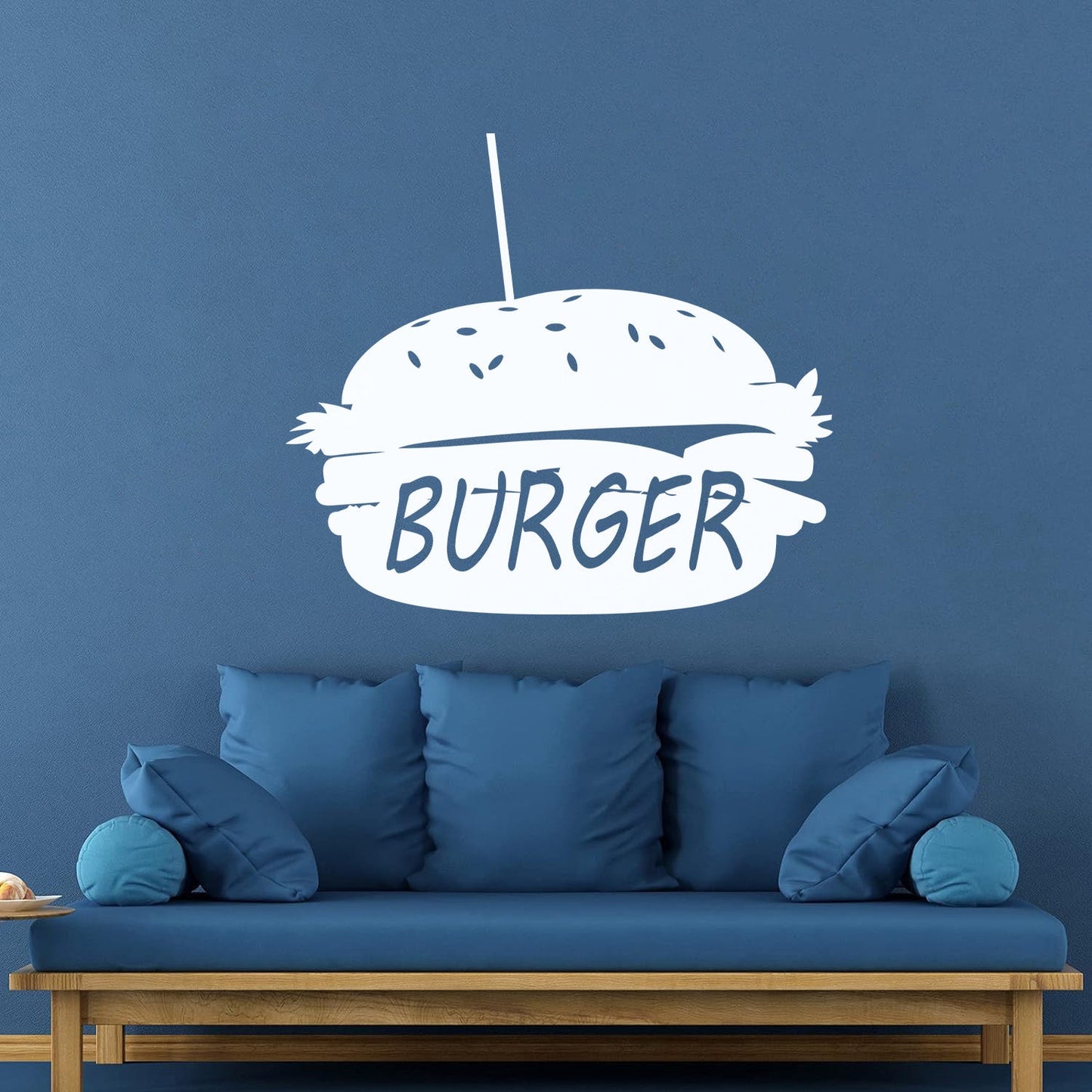 Lettering Stickers Dinning Burger Fast Food Cafe Kitchen Wall Beautification