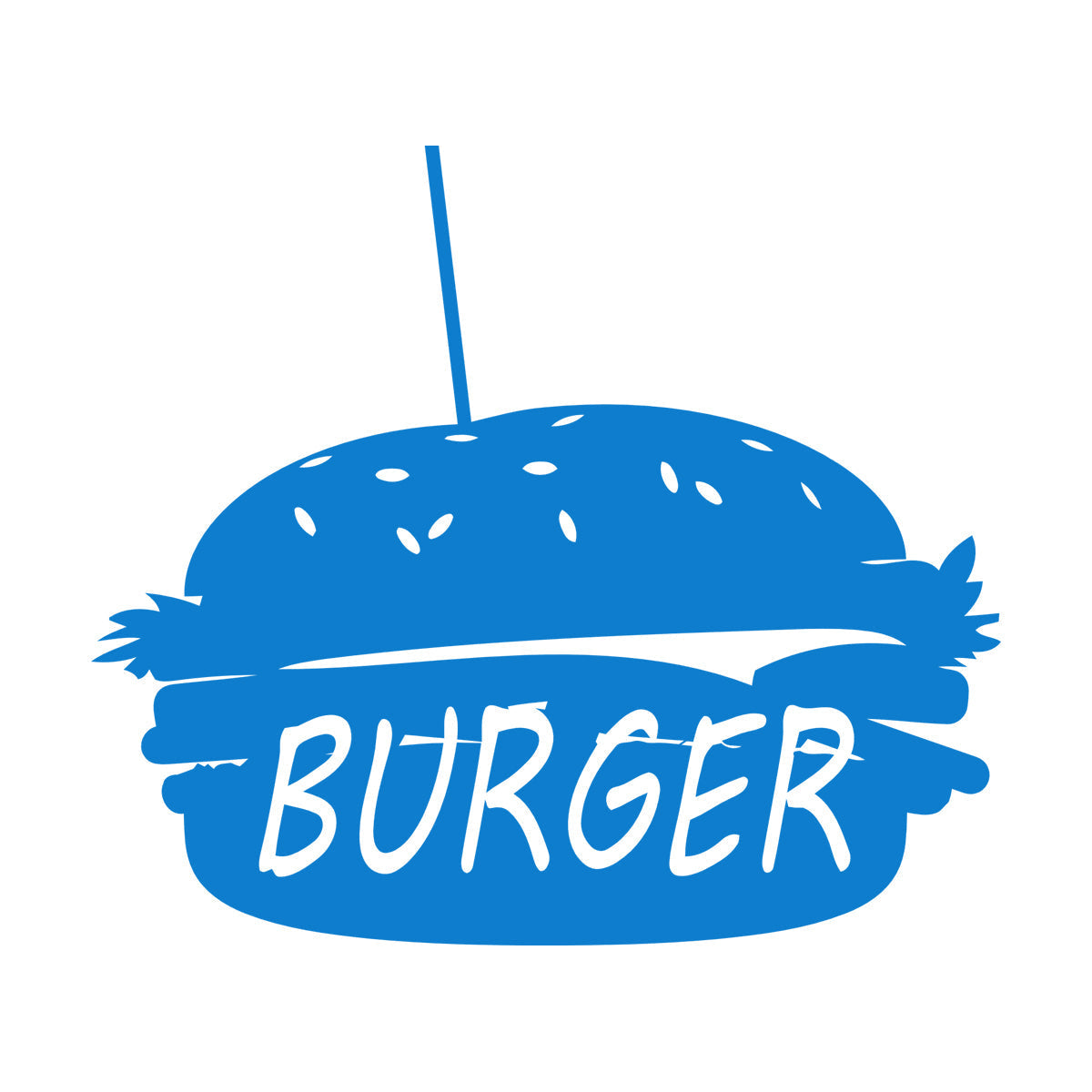 Lettering Stickers Dinning Burger Fast Food Cafe Kitchen Wall Beautification