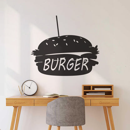 Lettering Stickers Dinning Burger Fast Food Cafe Kitchen Wall Beautification