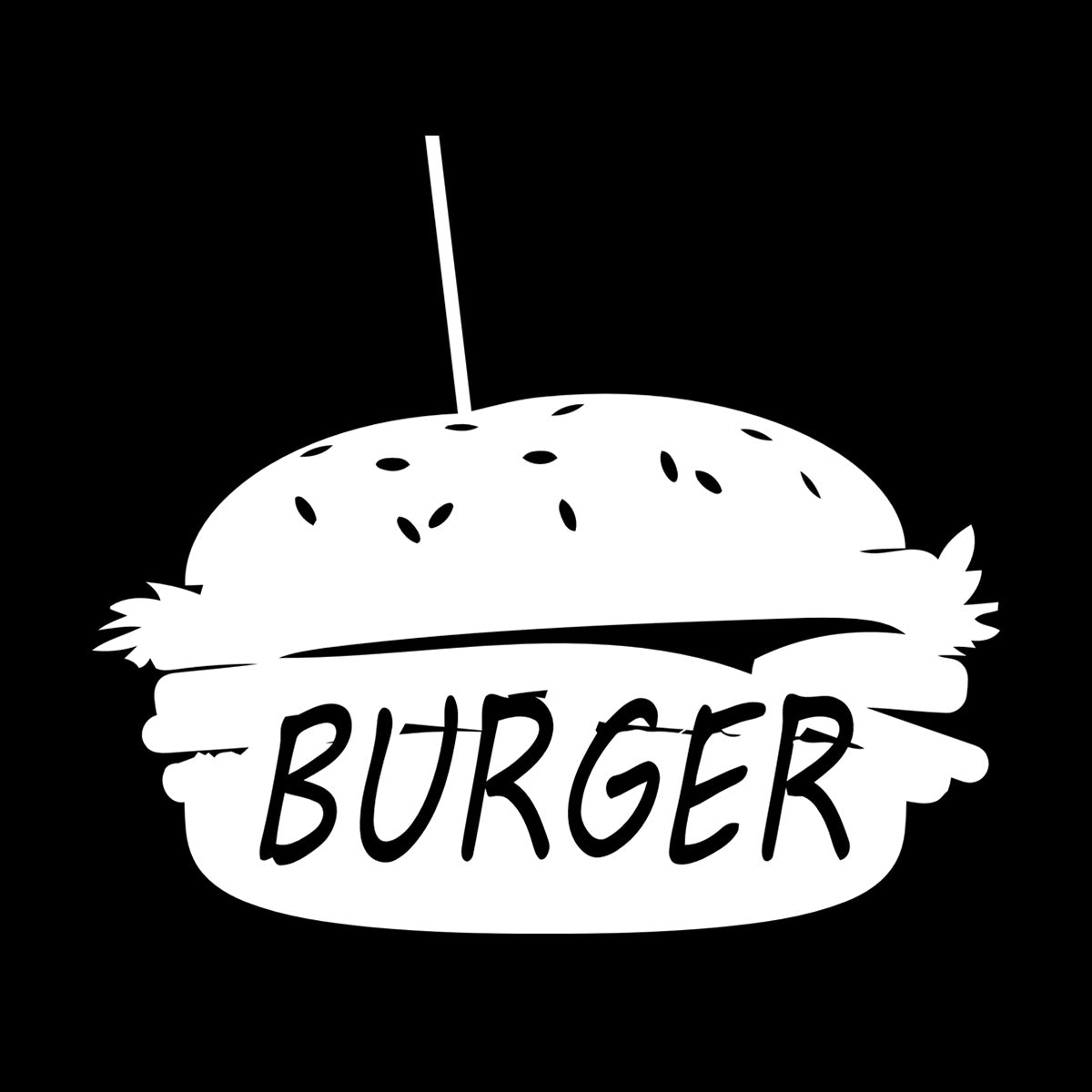 Lettering Stickers Dinning Burger Fast Food Cafe Kitchen Wall Beautification