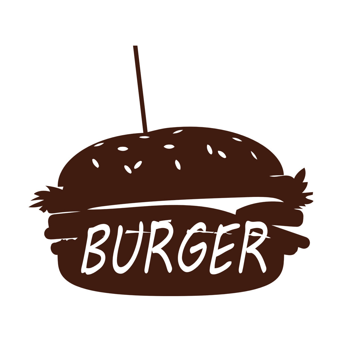 Lettering Stickers Dinning Burger Fast Food Cafe Kitchen Wall Beautification