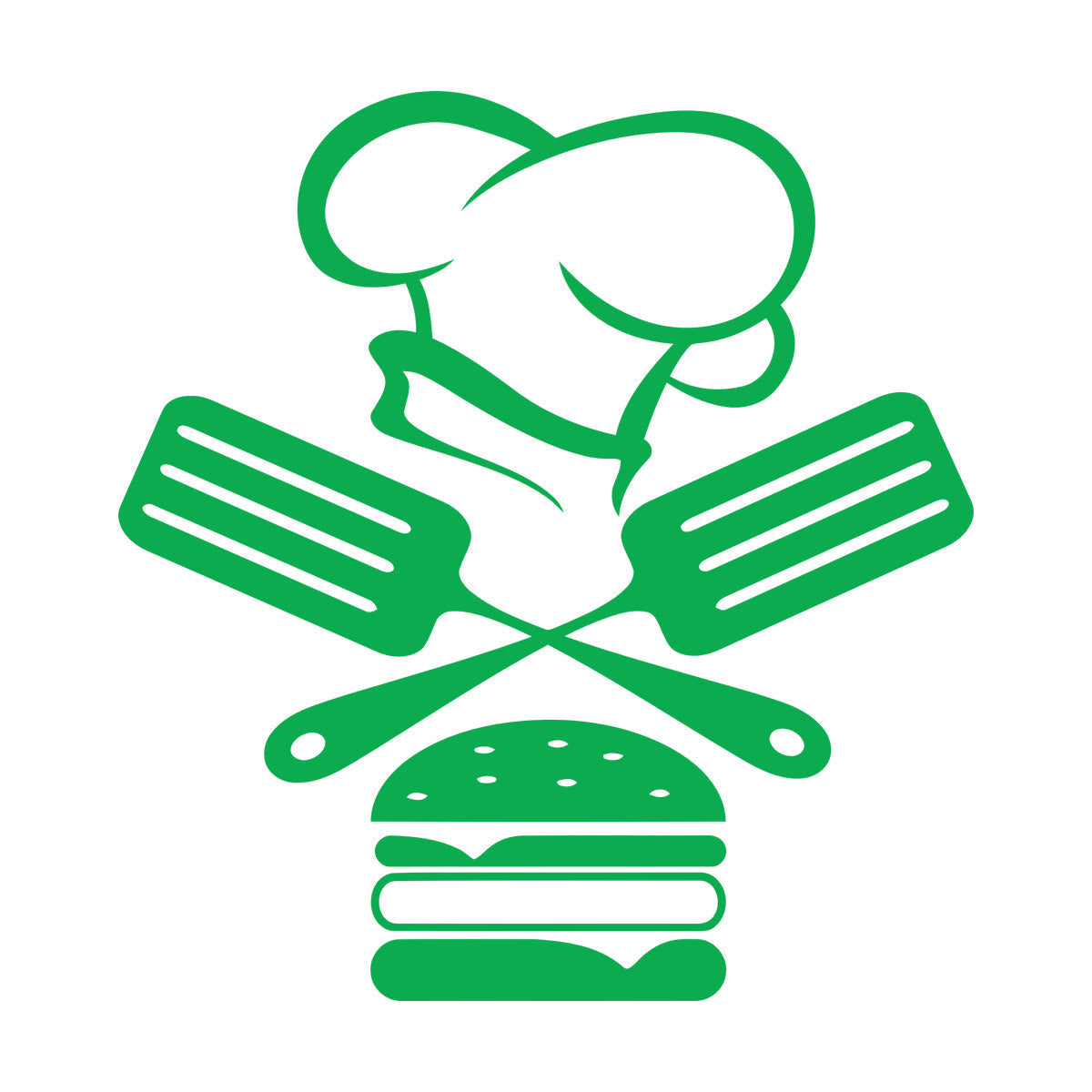 Mural And Wall Vinyl Decal Fast Food Restaurant Burger Cap Dining Kitchen Removable Without Leaving Glue