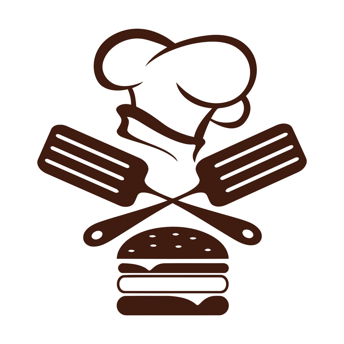 Mural And Wall Vinyl Decal Fast Food Restaurant Burger Cap Dining Kitchen Removable Without Leaving Glue