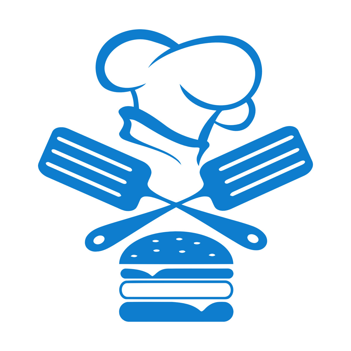 Mural And Wall Vinyl Decal Fast Food Restaurant Burger Cap Dining Kitchen Removable Without Leaving Glue