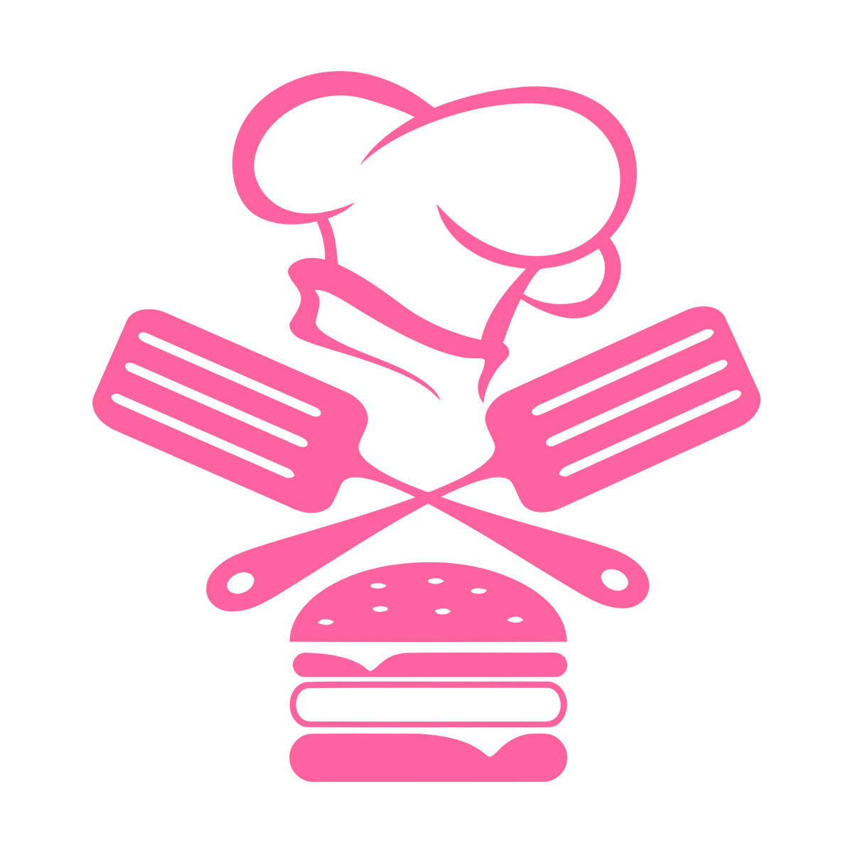 Mural And Wall Vinyl Decal Fast Food Restaurant Burger Cap Dining Kitchen Removable Without Leaving Glue