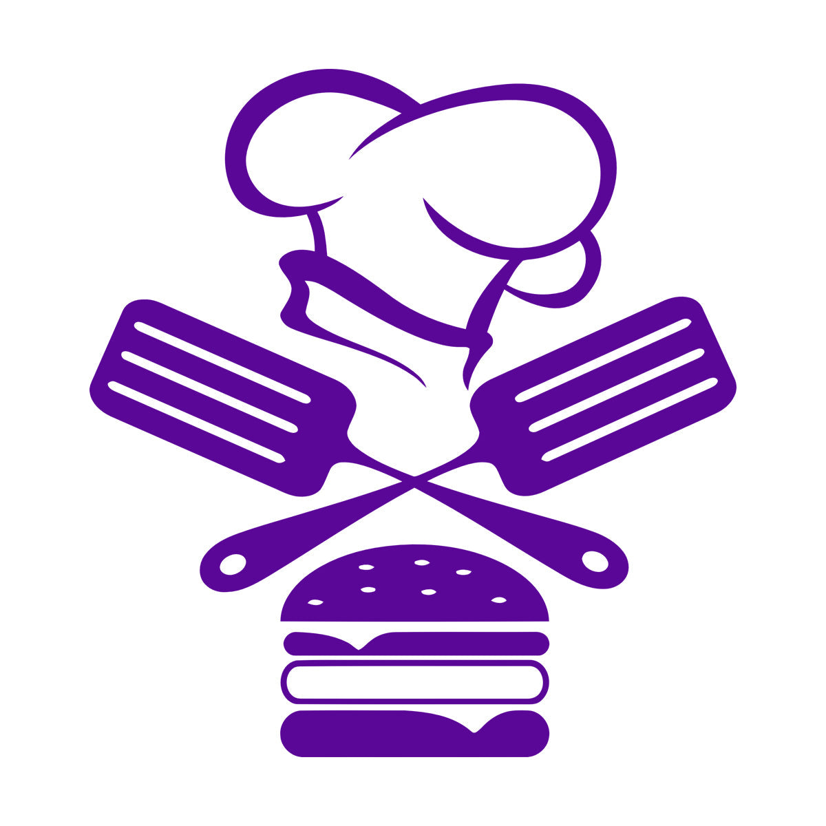 Mural And Wall Vinyl Decal Fast Food Restaurant Burger Cap Dining Kitchen Removable Without Leaving Glue