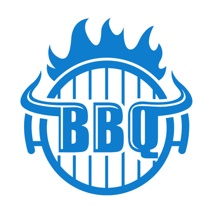 Bbq Hot Grill Logo Good Beef Burger Steak Kitchen Lettering Decals Waterproof